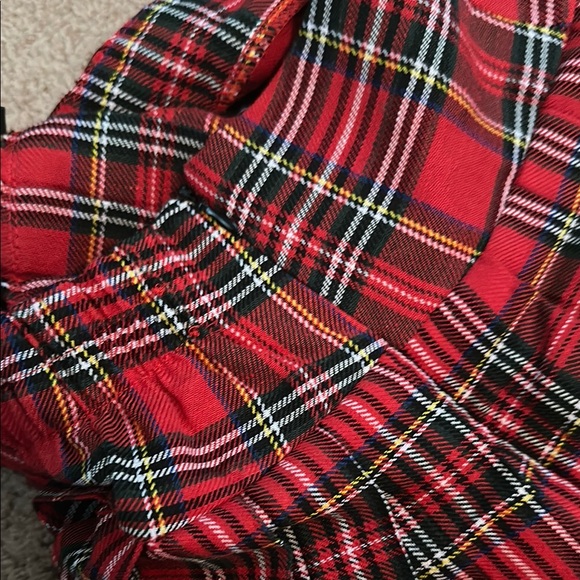 Plaid Red and White Lace Lingerie Set - Picture 3 of 3